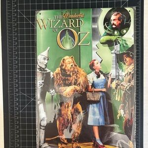 The Wizard of Oz Vintage Metal Sign - Green and Yellow